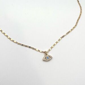 Express Gold and Blue Necklace Elegant Design